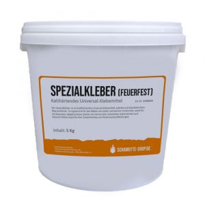 Spezialkleber "PUR Schamotte" 5kg Eimer(feuerfest)