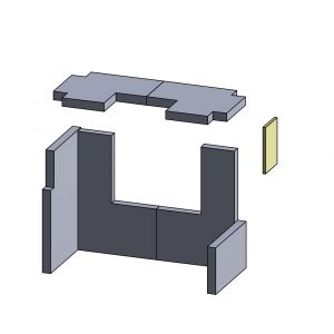 Türstein | Feuerraumauskleidung | Hark** | Schamotte-Shop.de