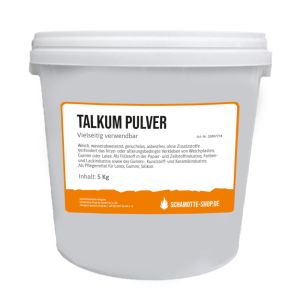 Talkum Pulver 5kg Dose Schamotte-Shop.de