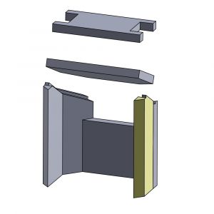 Wandstein | Feuerraumauskleidung | Hark** | Schamotte-Shop.de