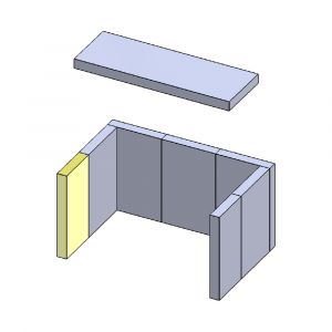 Wandstein | Feuerraumauskleidung | PUR Schamotte | Schamotte-Shop.de