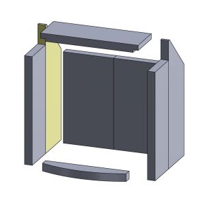 Wandstein | Feuerraumauskleidung | Hark** | Schamotte-Shop.de