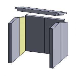 Wandstein hinten Justus Alamo-A** | Feuerraumauskleidung | Schamotte-Shop.de