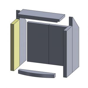 Wandstein | Feuerraumauskleidung | Hark** | Schamotte-Shop.de