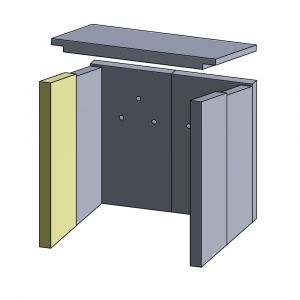 Wandstein vorne Justus Frsico** | Feuerraumauskleidung | Schamotte-Shop.de