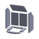 Feuerraumauskleidung 9-teilig passend für Lotus** (Vermiculite)