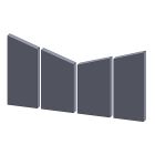 Feuerraumauskleidung 4-teilig (Vermiculite) passend für Mörso ** 