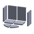 Feuerraumauskleidung 8-teilig passend für Rais 106 ** (Vermiculite)