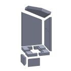 Feuerraumauskleidung 9-teilig (Vermiculite), passend für Cera Blackline 3 **