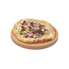 Pizzastein rund Ø 29 x 2,5 cm| lebensmittelecht | PUR Schamotte | Schamotte-Shop.de