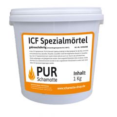 ICF-Mörtel - Schamottemörtel 1 kg | PUR Schamotte | Schamotte-Shop.de