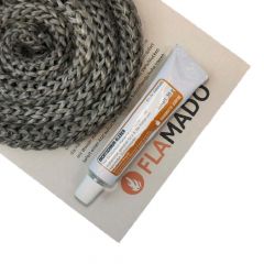 Ofendichtung / Dichtschnur 16mm inkl. Hochtemperaturkleber | Flamado | Schamotte-Shop.de