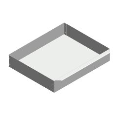 Aschekasten aus Stahlblech 354x290x65mm  Caminos Diplomat  Flamado  Schamotte-Shop.de