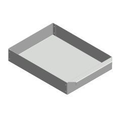 Aschekasten aus Stahlblech 232x305x54mm | Justus Kaskade 8** | Flamado | Schamotte-Shop.de
