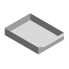 Aschekasten aus Stahlblech 232x305x54mm  Oranier  Flamado  Schamotte-Shop.de