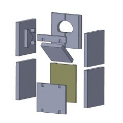 Rückwandstein unten 240x300x30mm (Schamotte) passend für Wamsler Denver & Colorado**