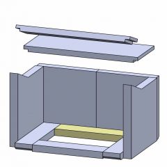 Bodenstein vorne 260x64x30mm (Schamotte) | Haas und Sohn Aarhus A & Andro** | Schamotte-Shop.de