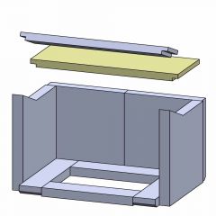 Heizgasumlenkplatte hinten 420x160x25mm (Schamotte) | Haas und Sohn Aarhus A & Andro** | Schamotte-Shop.de