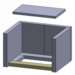 Feuerraumauskleidung Bodenstein hinten | passend für Haas+Sohn** | Schamotte-Shop.de