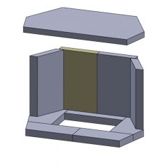 Rückwandstein links/rechts 300x170x30mm (Schamotte) passend für Haas+Sohn **