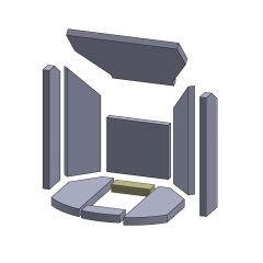 Bodenstein hinten 150x50x30mm (Schamotte) passend für Oranier**