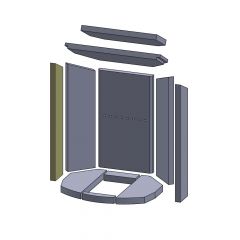 Wandstein vorne links/rechts 568x95x25mm (Vermiculite) für Oranier**