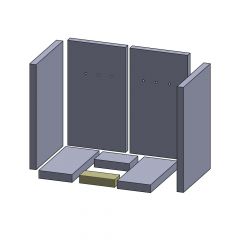 Bodenstein vorne 135x53x30mm (Vermiculite) passend für Oranier**