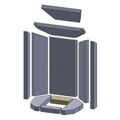 Bodenstein hinten 135x69x30mm » Oranier** Kiruna 4 B