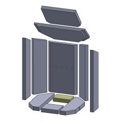Bodenstein hinten 135x80x30mm » Oranier** Kiruna 6 A