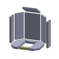 Bodenstein vorne 149x50x30mm » Oranier** Tampere