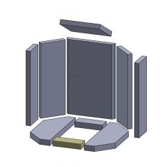 Bodenstein vorne 154x60x30mm » Oranier** Tampere 8 C