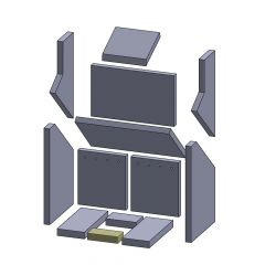 Bodenstein vorne 135x64x30mm » Oranier** Malmö 6 A