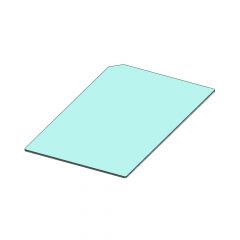 Glaskeramik Kaminscheibe 431x258x4mm passend für Kleining Therma**
