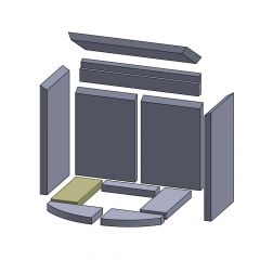 Bodenstein links/rechts 245x97x25mm » Skantherm** Ariso B