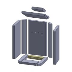 Bodenstein hinten 212x55x30mm » Wodtke**