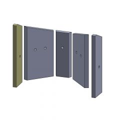 Wandstein vorne links 435x121x25mm » Wodtke** Jami