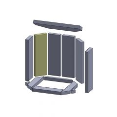 Wandstein links/rechts 400x117x30mm » Novaline**