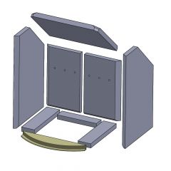 Bodenstein vorne 379x88x25mm ▷ für Lotus ** 8000