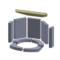 Heizgasumlenkplatte 372x170x25mm (Vermiculite) passend für Dan Skan **