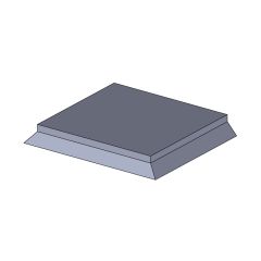 Bodenstein mitte 320x270x40mm (Schamotte) passend für Hark 900 **