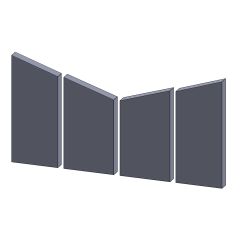 Feuerraumauskleidung 4-teilig (Vermiculite) passend für Mörso ** 