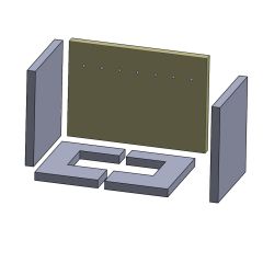 Rückwandstein 415 x 292 x 25 mm (Vermiculite) passend für Aduro 14 **