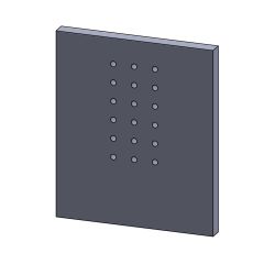 Rückwandstein 400x340x30mm (Schamotte) passend für Eurotherm **