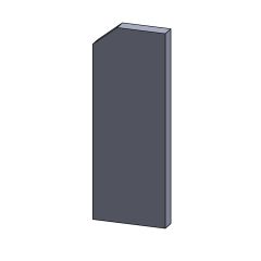 Wandstein hinten links/rechts 400x150x30mm (Schamotte) passend für Eurotherm **