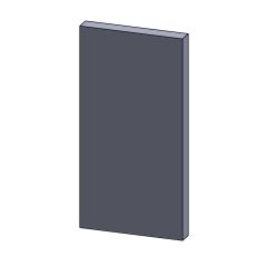 Wandstein vorne link/rechts 400x205x30mm (Schamotte) passend für Eurotherm **
