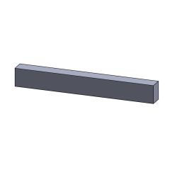 Bodenstein hinten 208x27x20mm (Vermiculite) passend für Rais 80 **