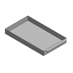 Aschekasten aus Stahlblech 252x425x45mm | Haas+Sohn** | Flamado | Schamotte-Shop.de