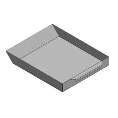 Aschekasten aus Stahlblech verzinkt 380x320x50 | Olsberg** | Flamado | Schamotte-Shop.de