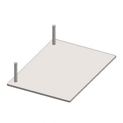 Heizgasumlenkplatte 280x200x64mm » für Hark** Kamine| günstig | schamotte-shop.de
