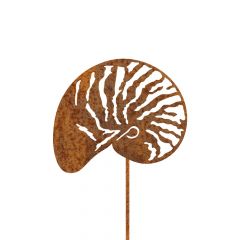 Edelrost Nautilus mit Stecker » Schamotte-Shop.de